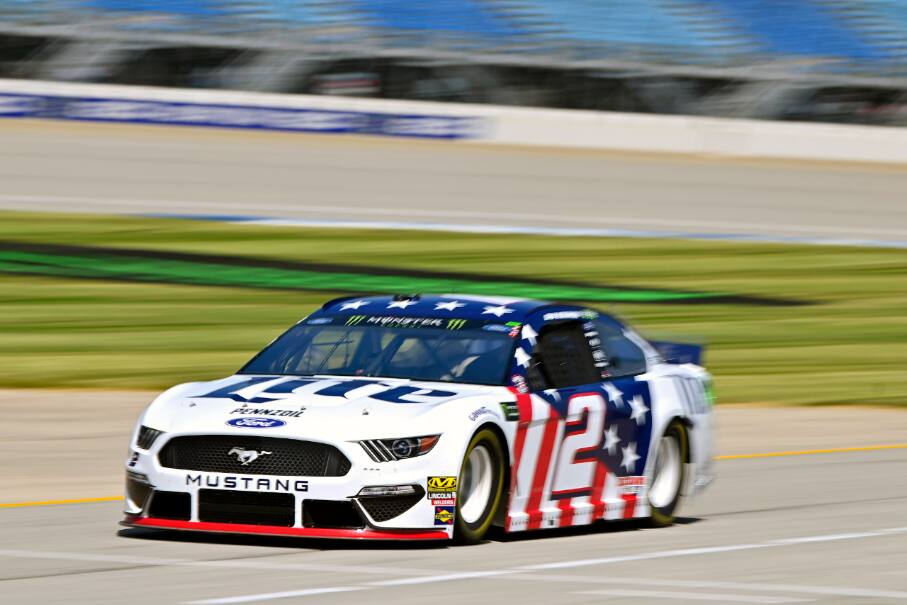 Brad Keselowski (2) was fifth and Ryan Blaney finished sixth to lead the Mustangs. Brad Keselowski (2) was fifth and Ryan Blaney finished sixth to lead the Mustangs.